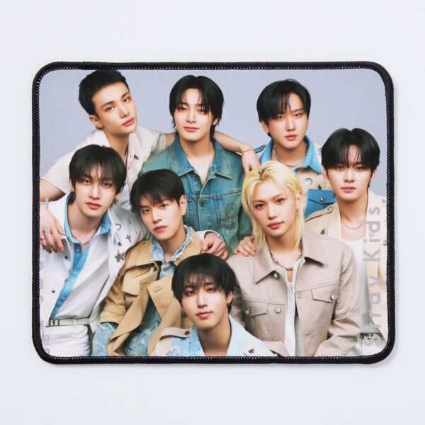 Item preview, Stray Kids summer blue group picture DIVINE You make stray kids STAY SKZ SKZOO kpop bang chan lee know changbin hyunjin han felix seungmin IN 5 star world tour poster designed and sold by Kpop-Noona.
