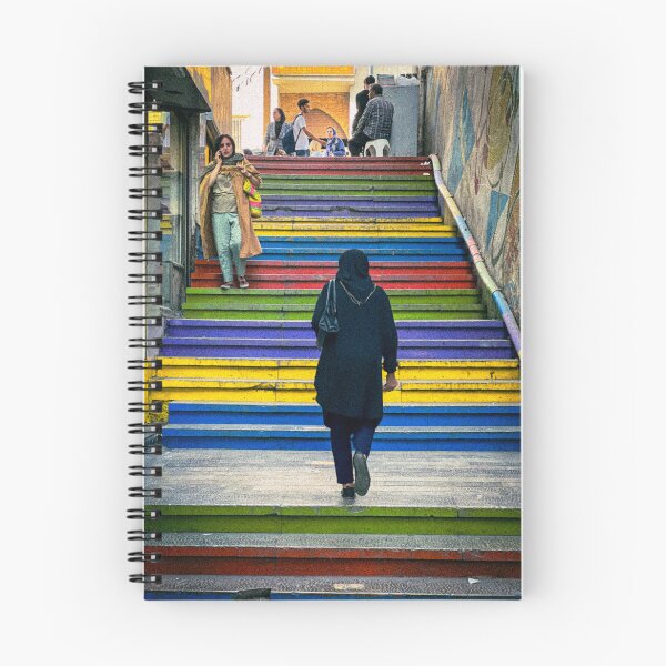 Aperçu de l'œuvre escalier de couleurs créée et vendue par PartoPala.
