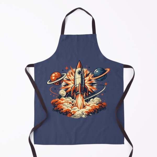 Item preview, Retro Space Age Rocket Ship Vintage Sci-Fi NASA Inspired Graphic T-Shirt designed and sold by MagicMakerPh.