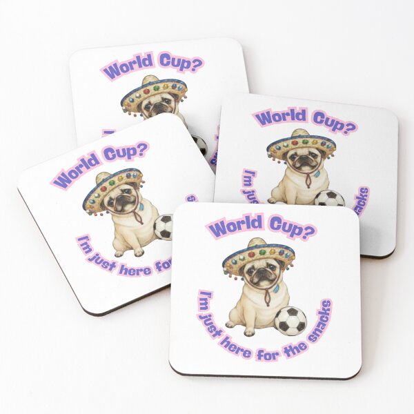 Item preview, Cute Pug in Sombrero Sticker | Football Dog Illustration | Bud the Pug Art designed and sold by Bud the Pug & Friends .
