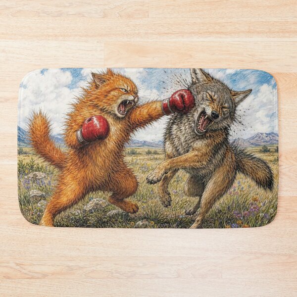 Item preview, Cat vs Coyote designed and sold by zzsuzsa.