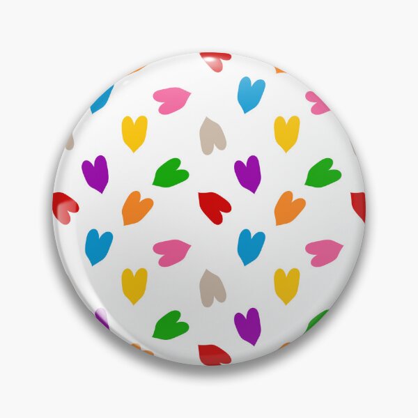 Item preview, Colourful Hearts Love Pattern Design - White  designed and sold by PatternTitan.