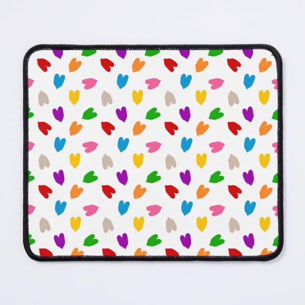 Item preview, Colourful Hearts Love Pattern Design - White designed and sold by PatternTitan.