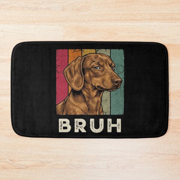 Item preview, Bruh Dachshund Dog Retro Sunset Vintage Wiener designed and sold by d247.