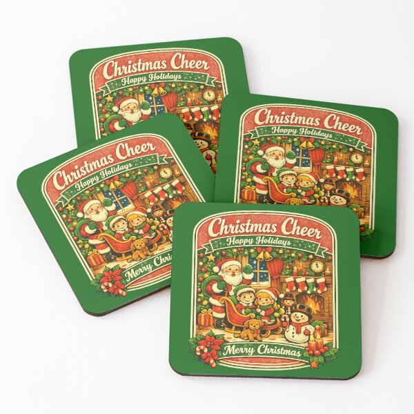 Item preview, Christmas Cheer Santa And Snowman Retro Holiday Aesthetic designed and sold by Log77.