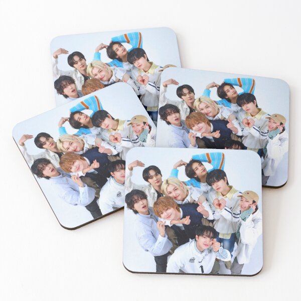 Item preview, Stray Kids summer blue group picture DIVINE You make stray kids STAY SKZ SKZOO kpop bang chan lee know changbin hyunjin han felix seungmin IN 5 star world tour poster designed and sold by Kpop-Noona.