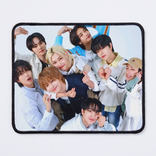 Item preview, Stray Kids summer blue group picture DIVINE You make stray kids STAY SKZ SKZOO kpop bang chan lee know changbin hyunjin han felix seungmin IN 5 star world tour poster designed and sold by Kpop-Noona.
