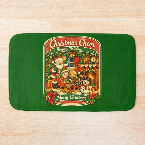Item preview, Christmas Cheer Santa And Snowman Retro Holiday Aesthetic designed and sold by Log77.