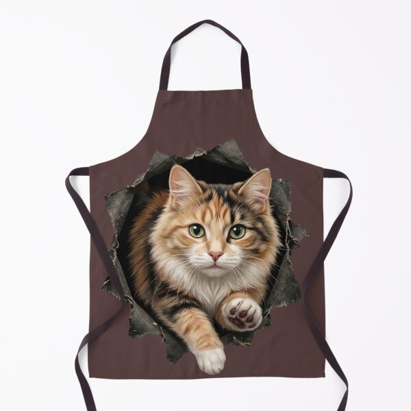 Item preview, Cute Calico Cat Peeking Through a Hole" designed and sold by Articora.