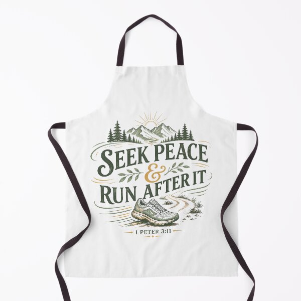 Item preview, Seek Peace and Run After It Christian Running Faith Design 1 Peter 3:11 designed and sold by SoulThread Studio.