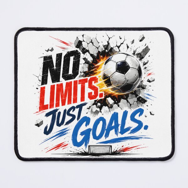Item preview, no limits just goals soccer, no limits just goals football, soccer motivational shirt, football motivational shirt, soccer quote shirt designed and sold by TrueArtVibes.
