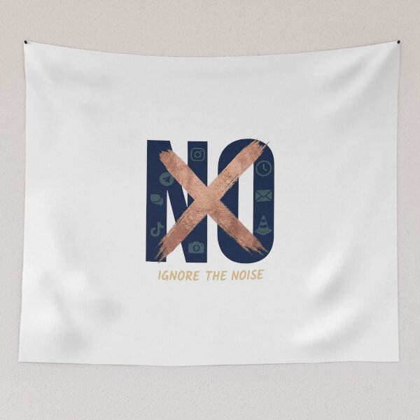 Item preview, Ignore the Noise - Minimalist Digital Detox Quote designed and sold by MyTeePlace.