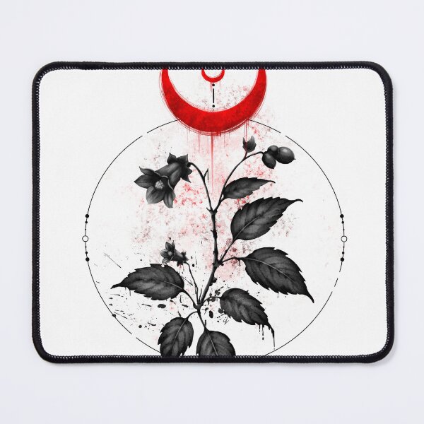 Item preview, Belladonna Moon | Poison Garden Gothic Botanical Art designed and sold by Ola-urb.