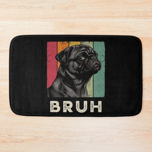Item preview, Bruh Pug Dog Retro Vintage Distressed designed and sold by d247.
