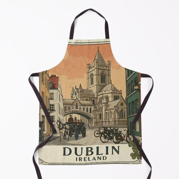 Item preview, Vintage Dublin Ireland Retro Travel Art designed and sold by CharaFei.Art.