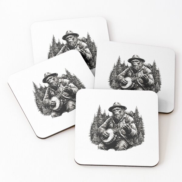 Item preview, Bigfoot Playing Banjo  designed and sold by Roy & Tiffany.