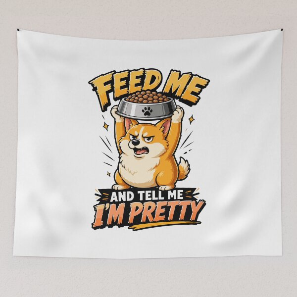 Item preview, Feed Me and Tell Me I’m Pretty | Funny Dog Lover Shirt designed and sold by storelibertys.