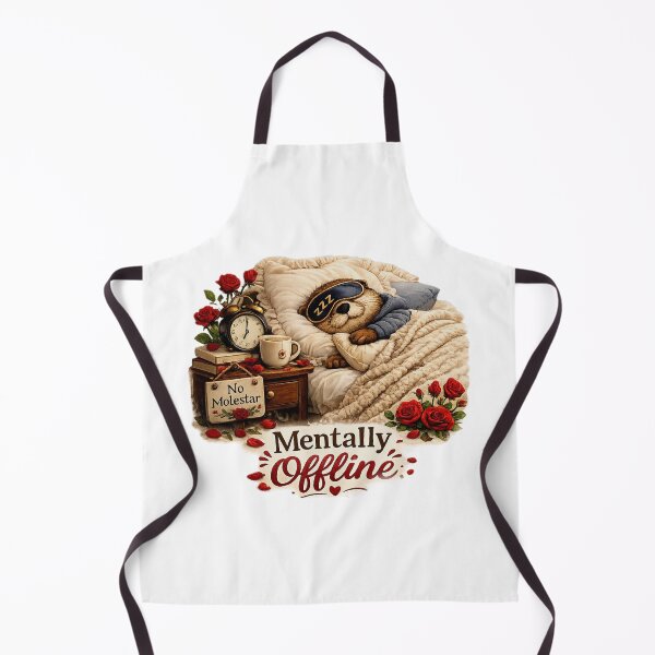 Item preview, Mentally Offline – Cozy Otter Sleep Mode Illustration designed and sold by Naturalite19.