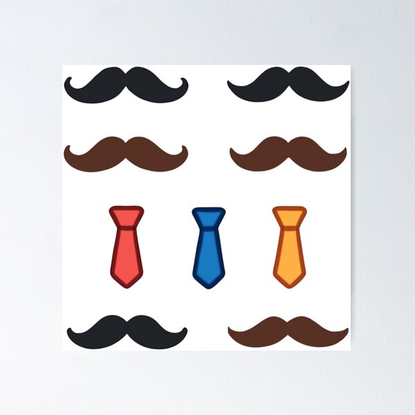 Item preview, Father's Day Mustache and Tie Pattern | Classic Dad Seamless Design designed and sold by lavanya11.