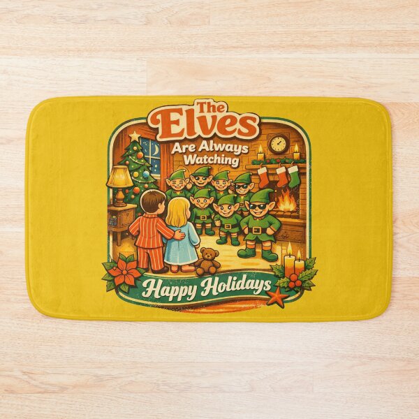 Item preview, The Elves Are Always Watching Funny Christmas Retro designed and sold by Log77.