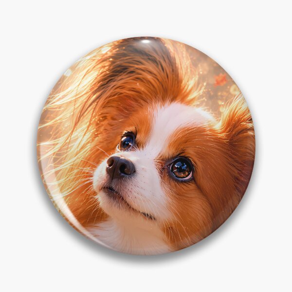 Item preview,  Autumn Glow Papillon Dog Art  designed and sold by ManJiangHong.
