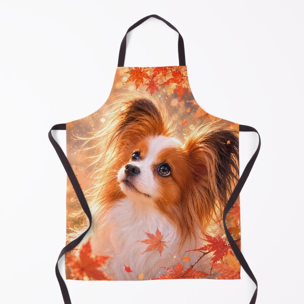 Item preview, Autumn Glow Papillon Dog Art designed and sold by ManJiangHong.