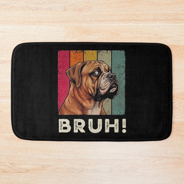 Item preview, Bruh Boxer Dog Vintage Retro Striped designed and sold by d247.