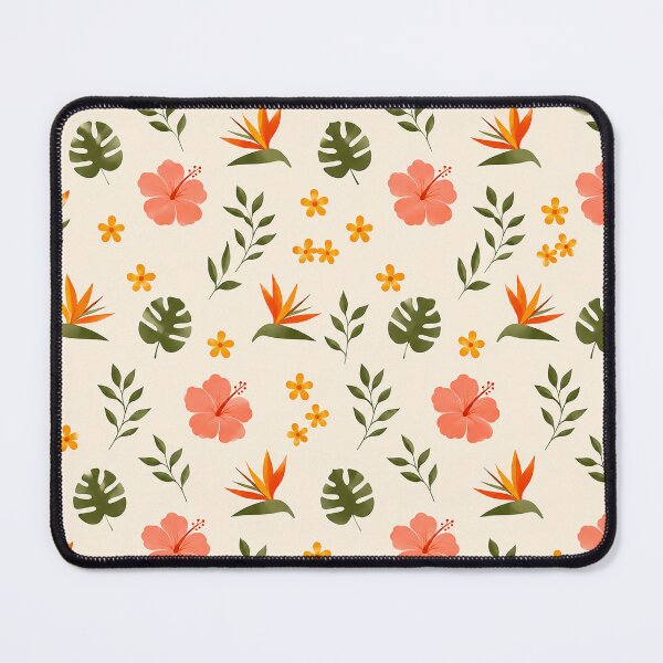 Item preview, Tropical Blooms Pattern | Hibiscus and Plumeria Botanical Design designed and sold by Islabonita..