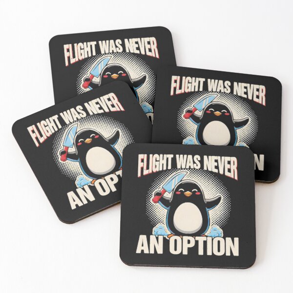Item preview, Flight Was Never an Option Funny Penguin Dark Humor Knife for Penguin Lovers designed and sold by Redgiant87x.