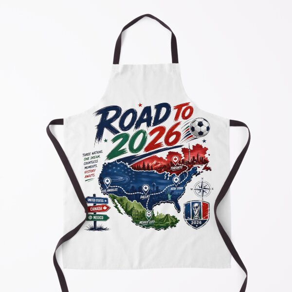 Item preview, Road To 2026 Football Adventure | Three Nations One Dream Soccer Fan Design designed and sold by TrueArtVibes.