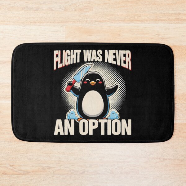 Item preview, Flight Was Never an Option Funny Penguin Dark Humor Knife for Penguin Lovers designed and sold by Redgiant87x.