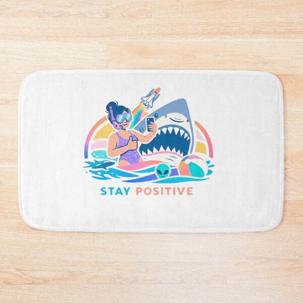 Item preview, Funny Shark Selfie Stay Positive Shirt designed and sold by Log77.
