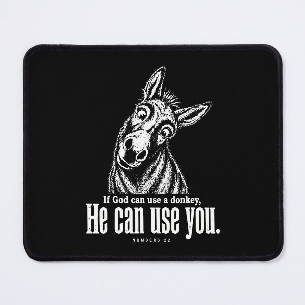 Item preview, If God Can Use A Donkey He Can Use You Christian Bible Verse designed and sold by Fereskabilon.