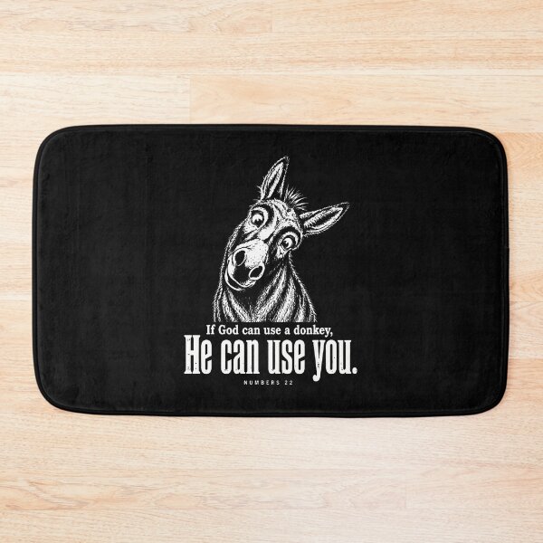 Item preview, If God Can Use A Donkey He Can Use You Christian Bible Verse designed and sold by Fereskabilon.