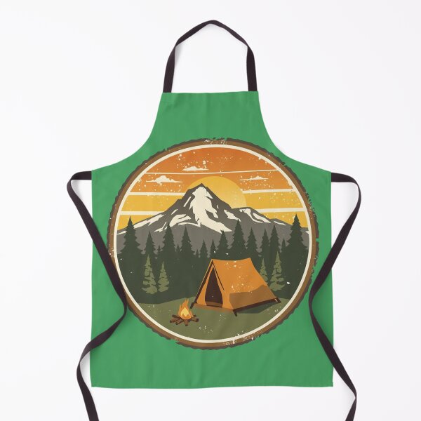 Item preview, Vintage Camper - Great Outdoors Mountain Badge designed and sold by InkWeaveShop.