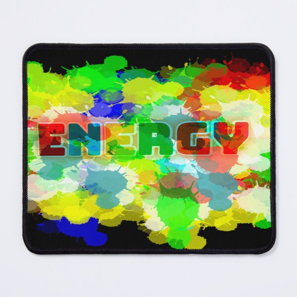 Item preview, Energy Paint Splash Abstract Watercolor Typographic Art designed and sold by Nexus Space.