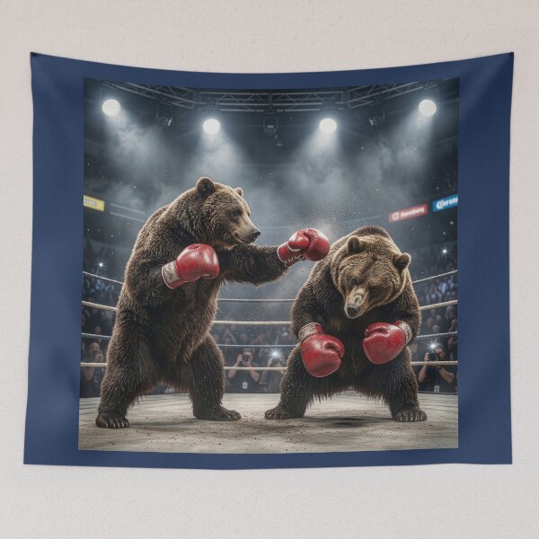 Item preview, Grizzly Bears Duke It Out designed and sold by Tridentulus.