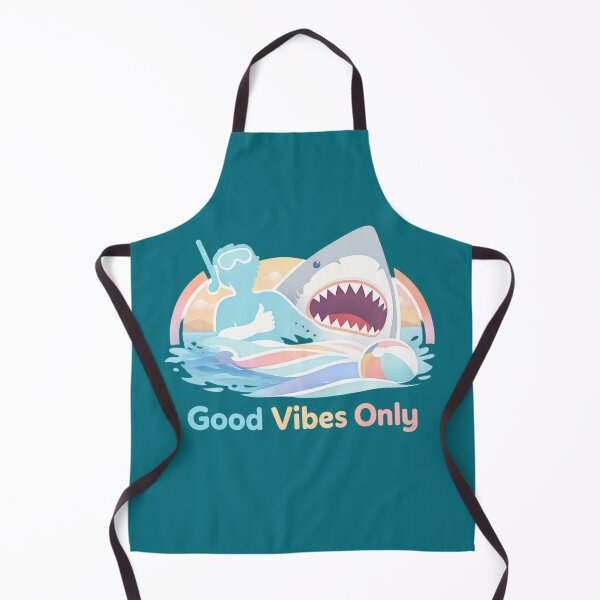 Item preview, Funny Shark Good Vibes Only Shirt designed and sold by Log77.
