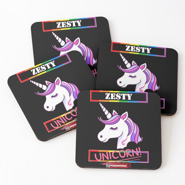 Item preview, Zesty Unicorn (Black) *More Colors Available in Collection designed and sold by OnlyDadsForReal.