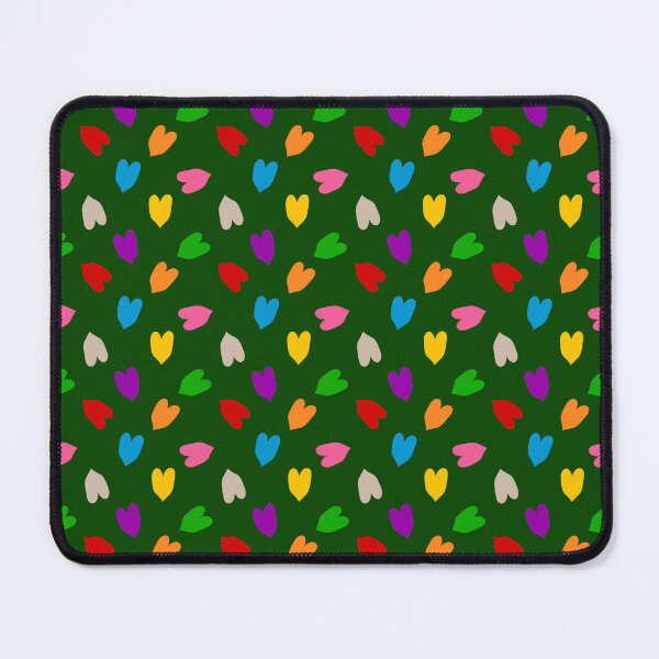 Item preview, Colourful Hearts Love Pattern Design - Green designed and sold by PatternTitan.