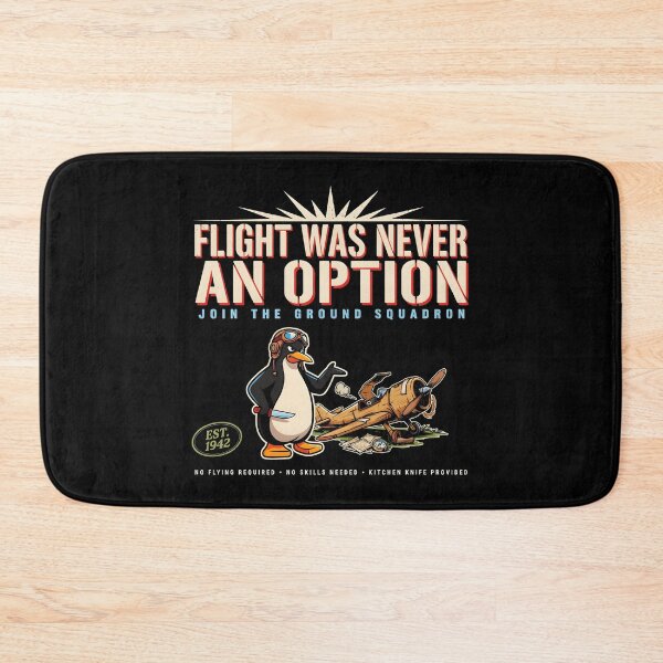 Item preview, Flight Was Never an Option Funny Penguin with Knife Funny Sarcastic designed and sold by Redgiant87x.