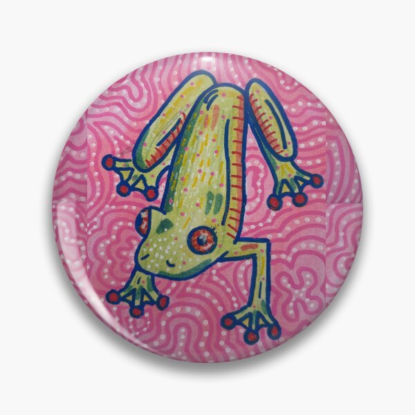 Item preview, Pink Dream Hopper | Whimsical Tree Frog Illustration designed and sold by Bramble and Willow Studio.