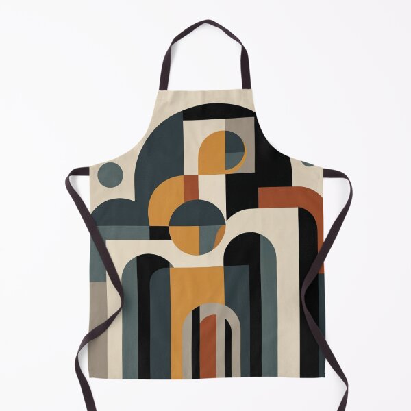 Item preview, Mid Century Concentric Arches Structure Painting designed and sold by EnmarcArt.