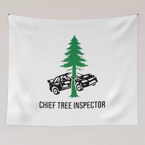 Item preview, WRC Tree Inspector - Sim Racing Humor designed and sold by GarageGraphics.