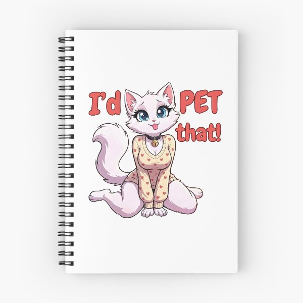 Item preview, I'd Pet That! Cute White Cat Girl In Heart Sweater designed and sold by Trevor Cutler.