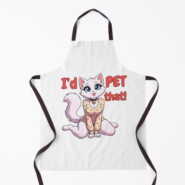 Item preview, I'd Pet That! Cute White Cat Girl In Heart Sweater designed and sold by Trevor Cutler.