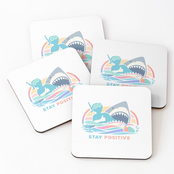 Item preview, Funny Shark Stay Positive Graphic designed and sold by Log77.
