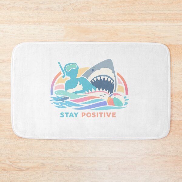 Item preview, Funny Shark Stay Positive Graphic designed and sold by Log77.