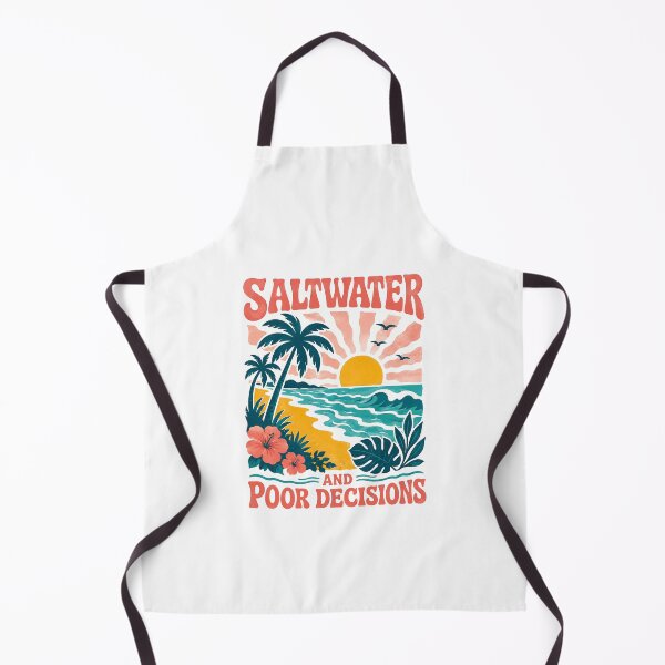 Item preview, Salt Water and Poor Decisions | Funny Beach Lifestyle Design designed and sold by Islabonita..