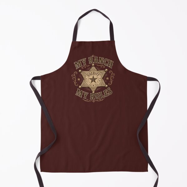 Item preview, My Ranch My Rules Vintage Western Sheriff Badge Graphic designed and sold by Anyshca.